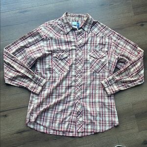 Wrangler Vintage Western Pearl snap shirt ! XL